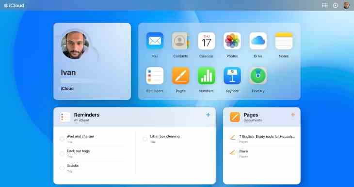 Apples iCloud Website erhaelt ein Widget artiges Redesign • Tech