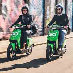 Geteilte Scooter von Go Sharing muessen aus den meisten Staedten