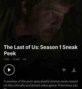 Laut HBO Liste wird die TV Serie „The Last Of Us im