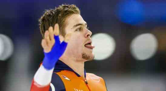 Leerdam auch Bester ueber 1000 Meter in Thialf Wennemars ueberrascht