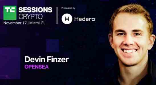 OpenSea CEO Devin Finzer spricht bei TC Sessions Crypto • Tech