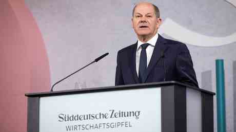 Scholz nennt Grund fuer den Abschwung der europaeischen Wirtschaft —