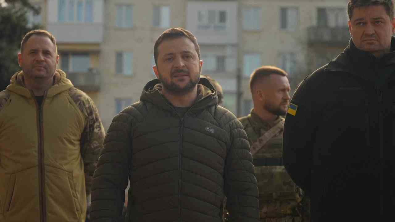 Beeld uit video: Zelensky noemt herovering Kherson 'begin van einde van oorlog'