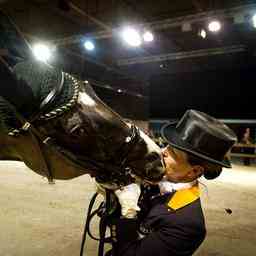 Das goldene Pferd Salinero van Anky van Grunsven ist im