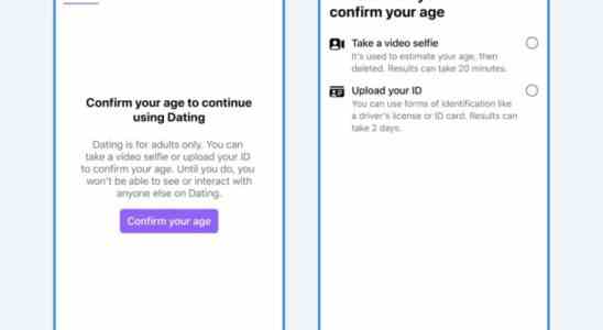 Facebook testet jetzt Altersueberpruefungstechnologie auf Facebook Dating in den USA