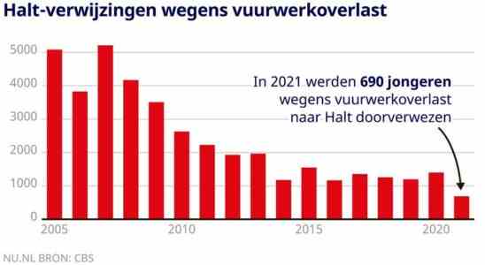 Letztes Jahr halb weniger Jugendliche wegen Feuerwerksverstoss zum Halt geschickt