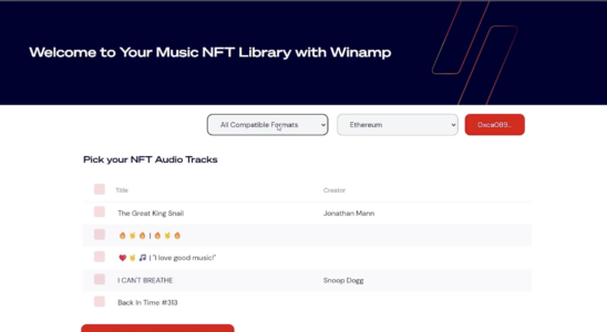 Oh nein sie haben NFTs zu Winamp hinzugefuegt • Tech