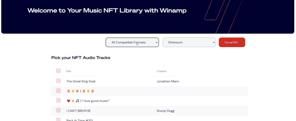 Oh nein sie haben NFTs zu Winamp hinzugefuegt • Tech