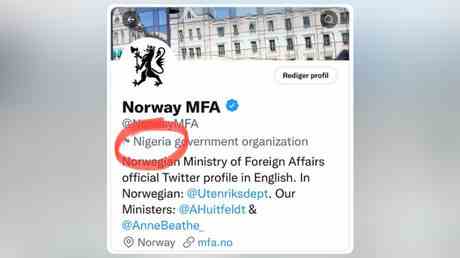 Twitter bezeichnet den norwegischen Premierminister als nigerianischen Beamten — World