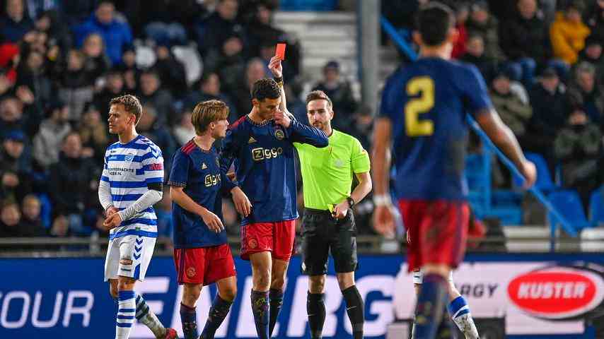 Anwalt siegt erneut mit ADO blitzschnelle Rote Karte Junger Ajax Ersatz