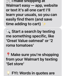 Machen Sie sich mit Walmarts neuer aber fehlerhafter „Text to