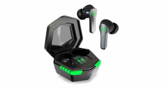 Ptron Bassbuds Epische echte kabellose Ohrhoerer mit wasserfestem Design Gaming Modus