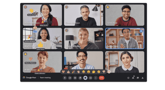 So verwenden Sie Google Meet In Meeting Reaktionen
