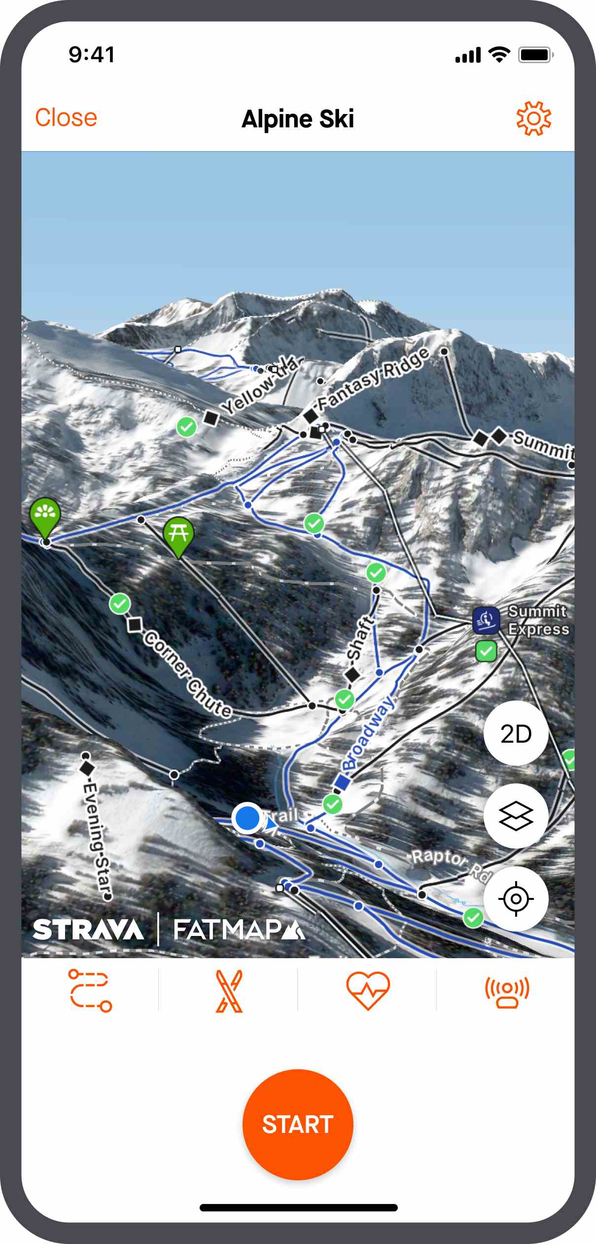 Strava / Fatmap-Integrationsmodell