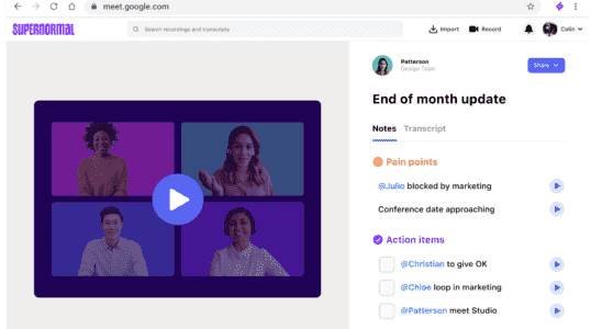 Supernormal sammelt 10 Millionen Dollar um Meetings automatisch zu transkribieren