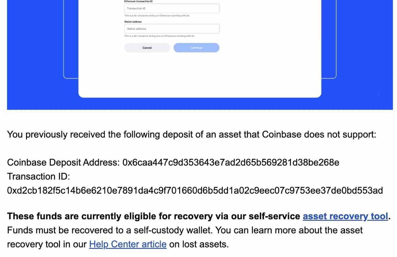 1675291742 804 Das Asset Recovery Tool von Coinbase hat gerade meinen Speck gerettet •