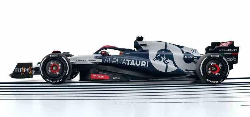 AlphaTauri praesentiert Auto De Vries fuer 2023 in New York