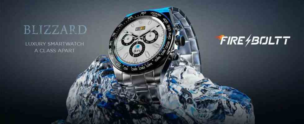 Fire Boltt Blizzard Smartwatch mit Keramikdesign Bluetooth Anrufen eingefuehrt Preis bei Rs