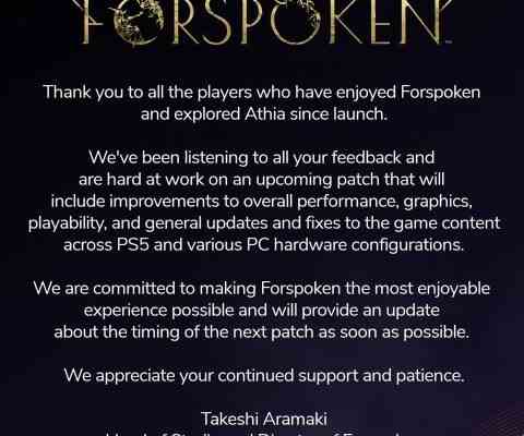 Forspoken bekommt ein grosses Performance Update