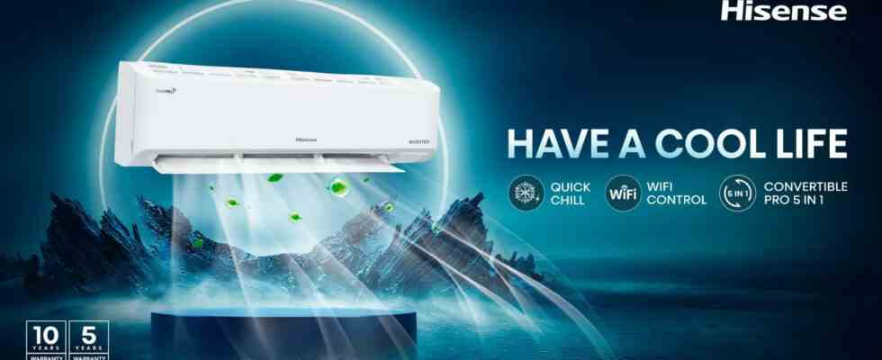 Hisense Hisense bringt eine neue Reihe intelligenter Klimaanlagen in Indien