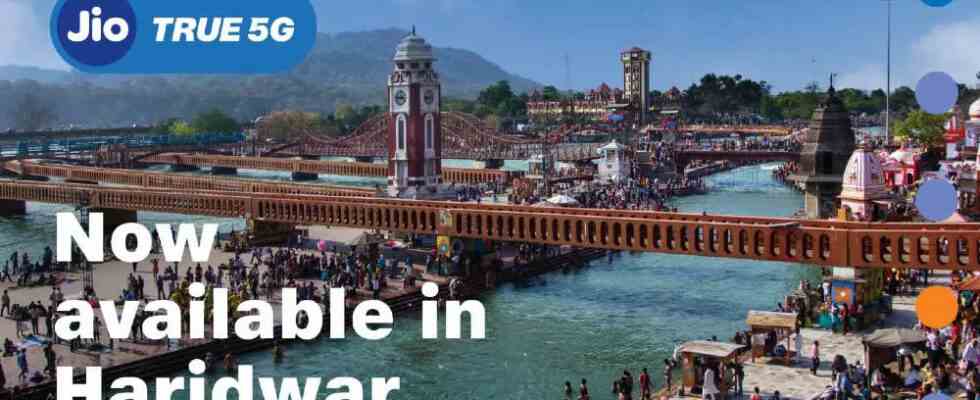 Jio True 5G in Haridwar ist der erste Betreiber der