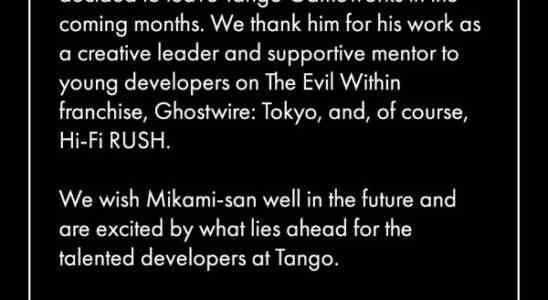 Shinji Mikami verlaesst Tango Gameworks