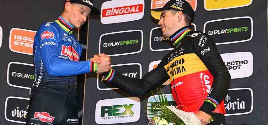 Van Aert entspannt fuer neues Duell mit Van der Poel