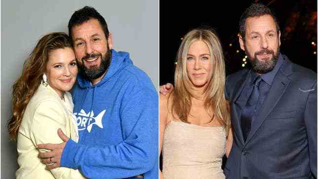 Adam Sandler Jennifer Anniston Pitch Film mit Drew Barrymore