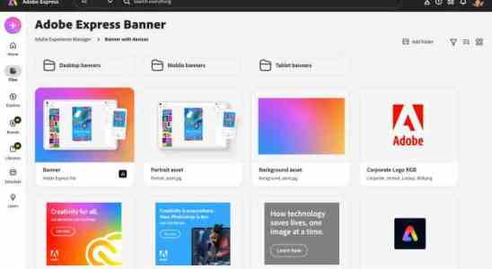 Adobe Express fuehrt eine Unternehmensstufe mit generativen KI Tools ein