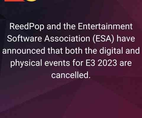 Die E3 2023 wurde abgesagt