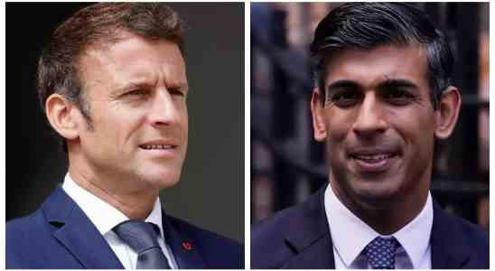 Emmanuel Macron und Rishi Sunak versuchen jahrelange franzoesisch britische Fehden zu