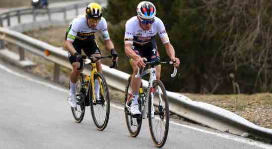 Evenepoel schlaegt Roglic bei der Bergetappe in Katalonien nieder verfehlt