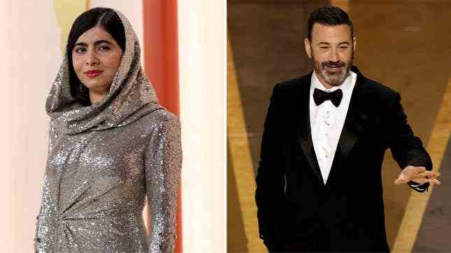 Jimmy Kimmel hat Malala bei den Oscars nach Klatsch gefragt