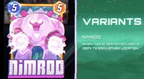 Nimrod Deck Strategie und Schwaechen in Marvel Snap