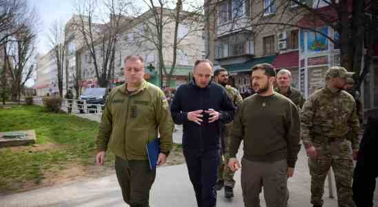 Selenskyj Der ukrainische Praesident Selenskyj plaediert nach einem Besuch an