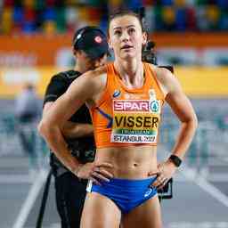 Visser uebersteht Halbfinale ueber 60 Meter Huerden und erzielt Hattrick