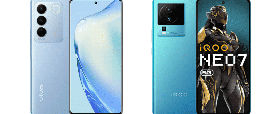 Vivo v27 vs iQoo Neo7 Vergleich der beiden neuen erschwinglichen