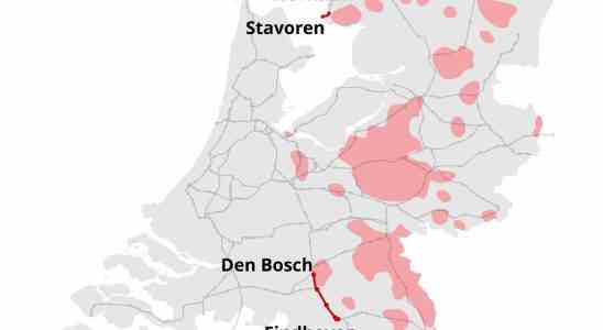 Wochenlang keine Zuege zwischen Den Bosch und Eindhoven wegen Dachse