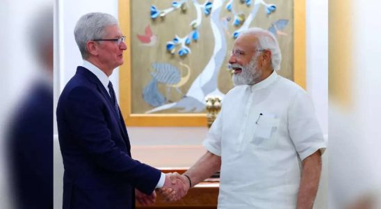 Apple Tim Cook trifft PM Narendra Modi Das hat Apple