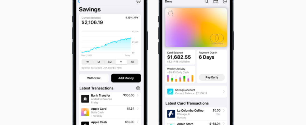 Apple fuehrt Sparkonto in den USA ein