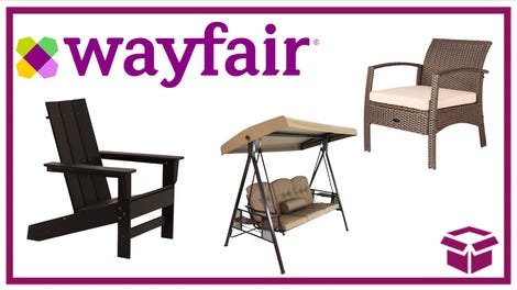 Wayfair Verkauf von Gartenmöbeln