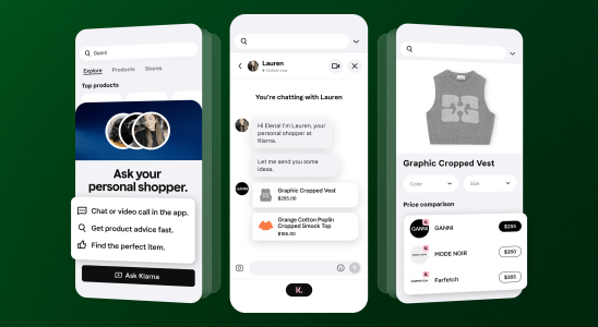 Das neueste Update von Klarna fuehrt einen persoenlichen Einkaufsassistenten und