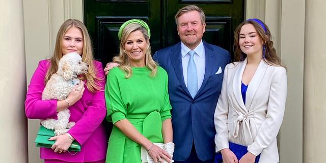 Das tragen Maxima Amalia Ariane und Willem Alexander am Koenigstag