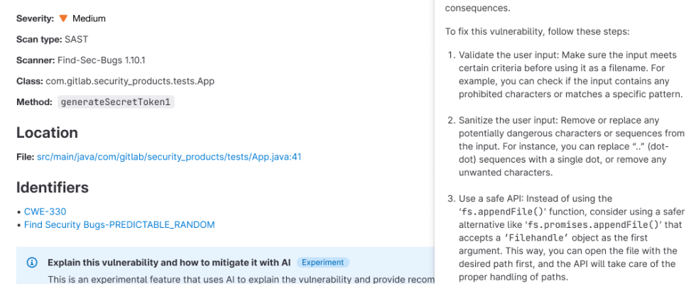 Die neue Sicherheitsfunktion von GitLab verwendet KI um Entwicklern Schwachstellen