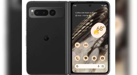 Durchgesickerte Bilder von Google Pixel Fold deuten auf ein duennes