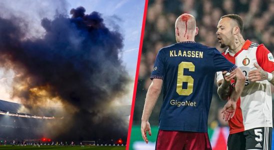 Feyenoord Ajax schloss zweimal wegen Rauch und Beschuss von Klaassen