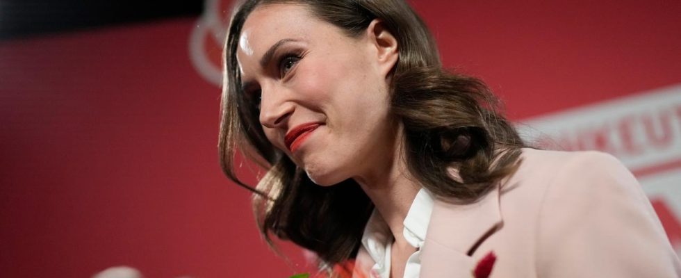 Finnlands Ministerpraesidentin Sanna Marin tritt nach Wahlniederlage als Parteivorsitzende zurueck