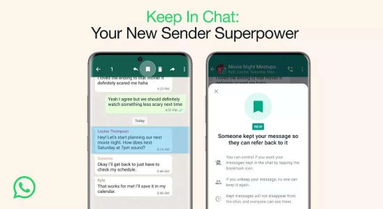 Im Chat bleiben Mit der neuen Funktion von WhatsApp koennen