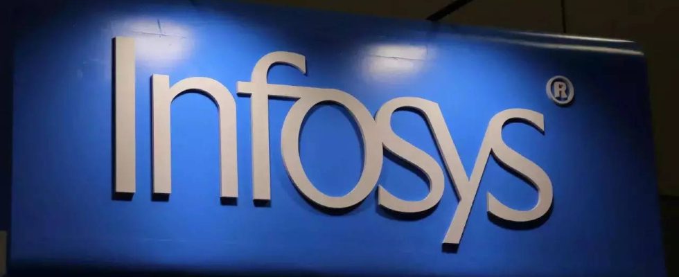 Infosys Die Nettoeinstellungen von Infosys gehen im Geschaeftsjahr 2023 um