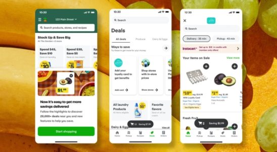 Instacart bietet Benutzern neue Moeglichkeiten Angebote in seiner App zu